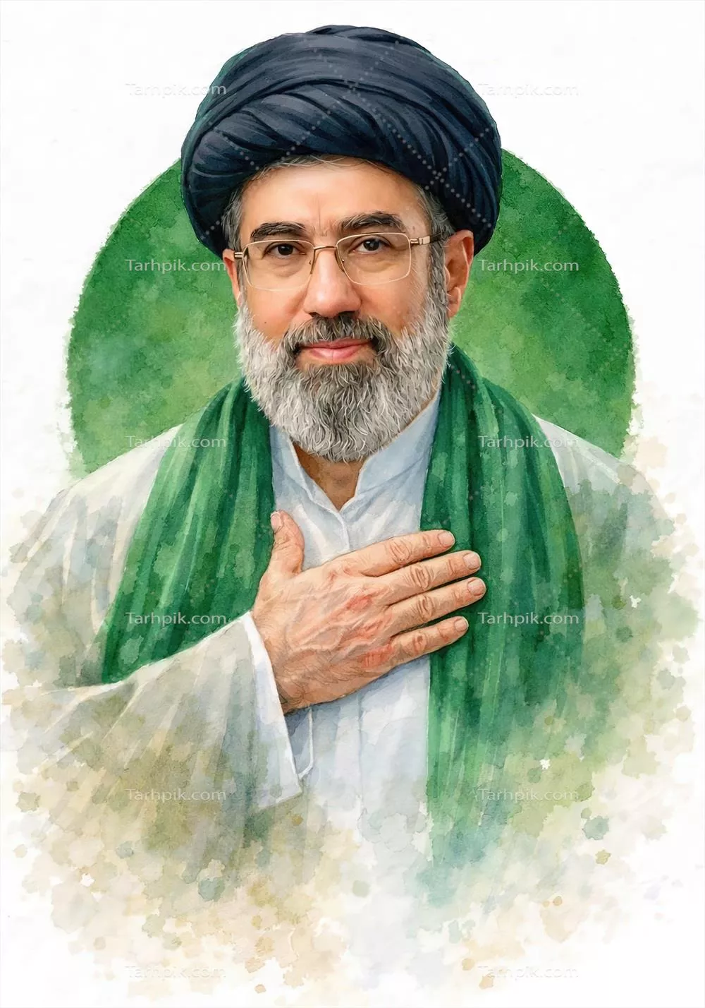 عکس سید مجتبی خامنه ای گرافیکی