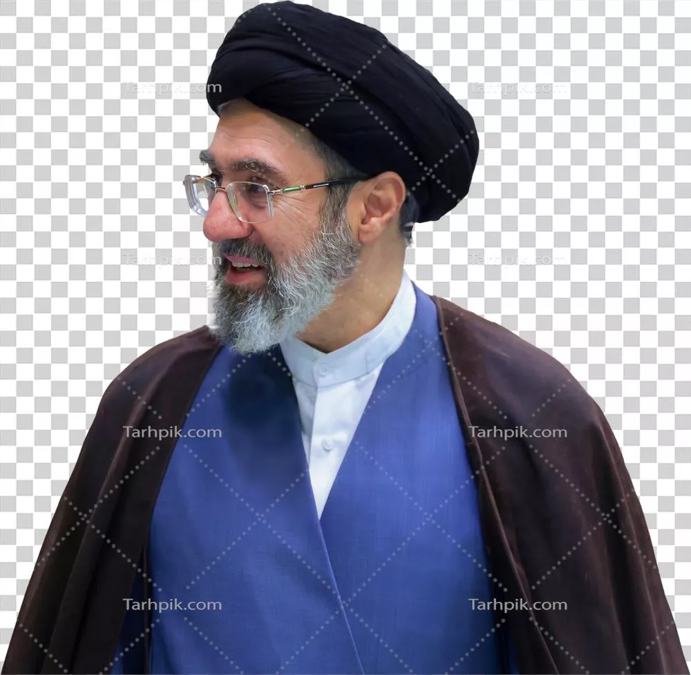عکس دوربری تصویر سید مجتبی خامنه ای از بغل - نمای خاص از شخصیت سیاسی