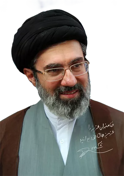 عکس دوربری رهبر جمهوری اسلامی ایران: آیت‌الله خامنه‌ای