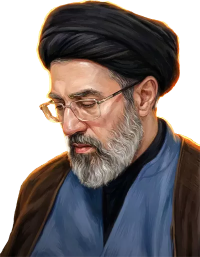 عکس دوربری سید مجتبی خامنه‌ای گرافیکی
