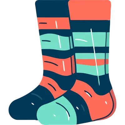 عکس دوربری تصاویر کلیپ آرت جوراب برای طراحی های خلاقانه و گرافیکی