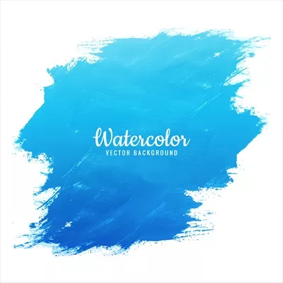 وکتور طراحیSplash آبی با تکنیک آبرنگ به شیوهای هنری و جذاب