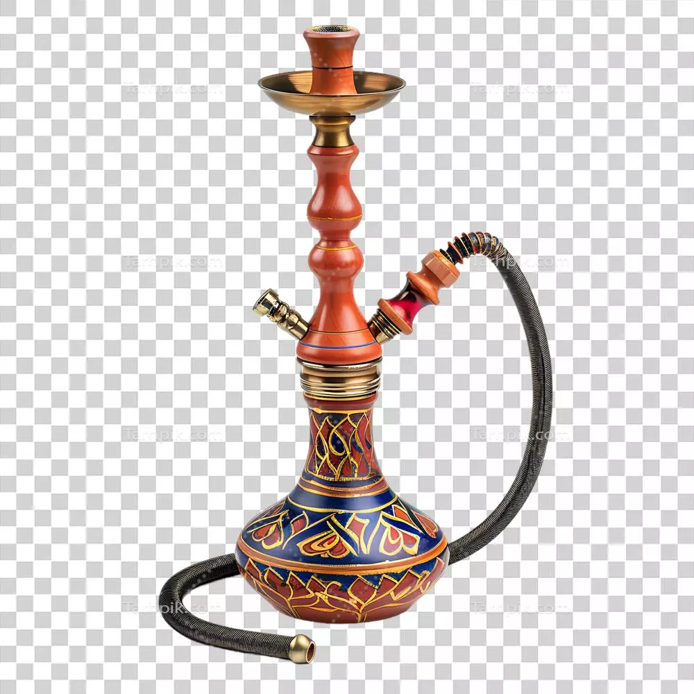 عکس دوربری نوشیدنی قلیان بر روی پسزمینه شفاف و ایزوله شده