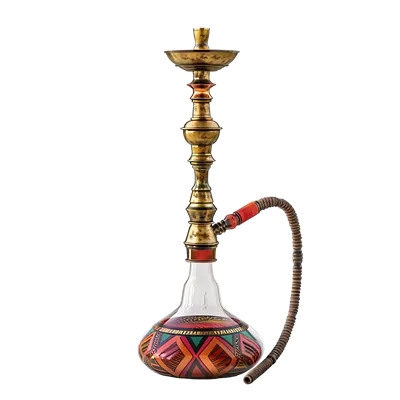 عکس دوربری تصویر شفاف قلیان جدا شده بر روی پس زمینه شفاف
