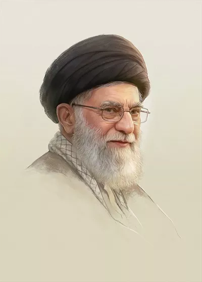 عکس پوستر سید علی خامنه ای دومین رهبر انقلاب اسلامی ایران