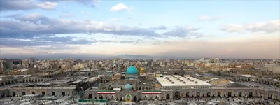 عکسدورنمای حرم مطهر رضوی در مشهد