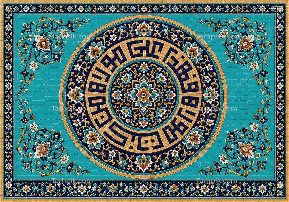 عکس کاشی من کنت مولاه فهذا علی مولاه افقی