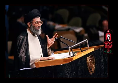 عکس پوستر استرابورد سخنرانی سید علی خامنه ای آماده چاپ