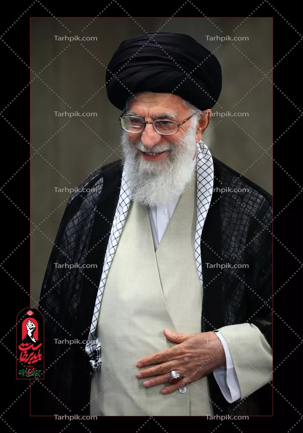 عکس با کیفیت و آماده چاپ پوستر شهید سید علی خامنه ای