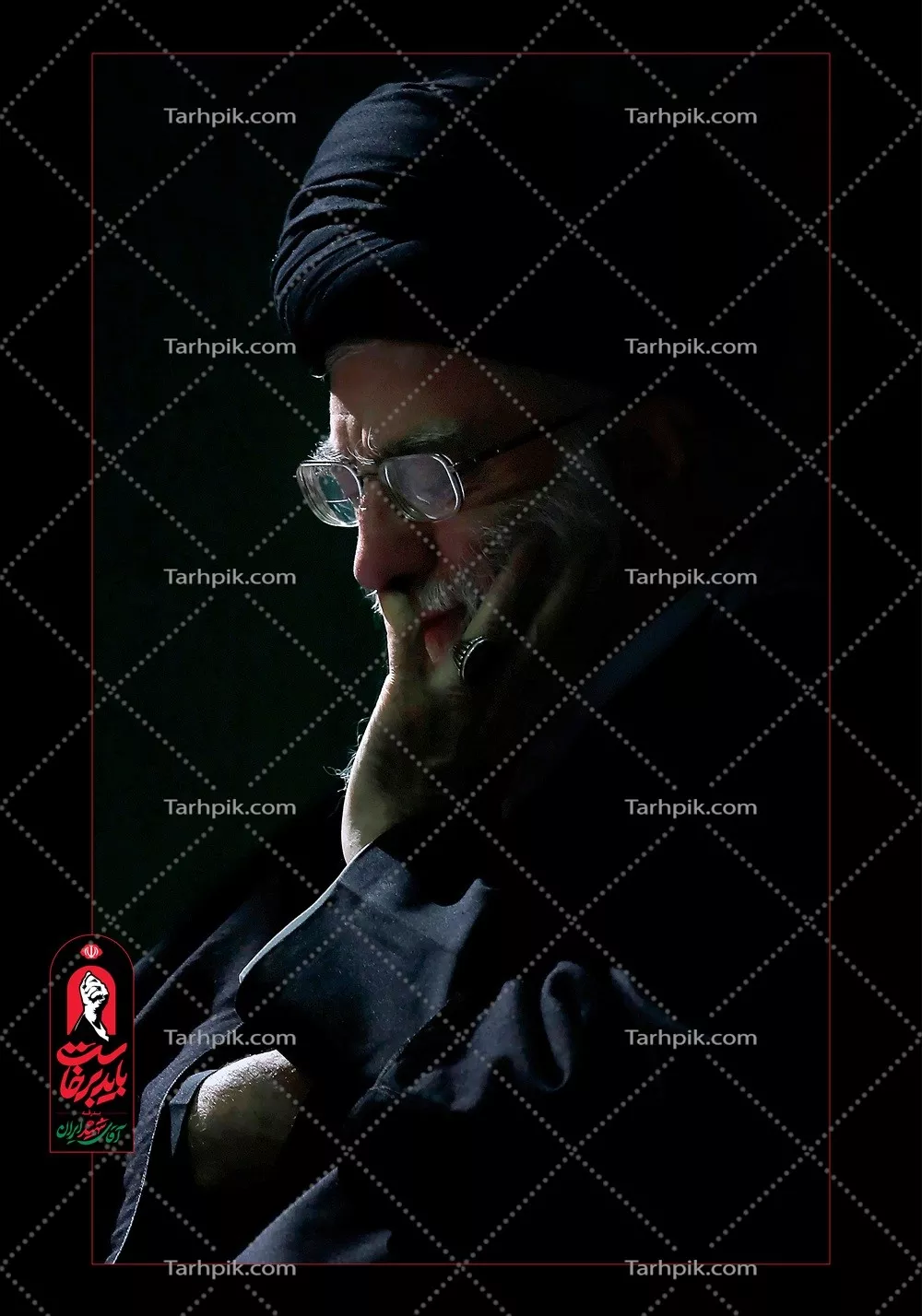 عکس پوستر با کیفیت شهید سید علی حسینی خامنه ای