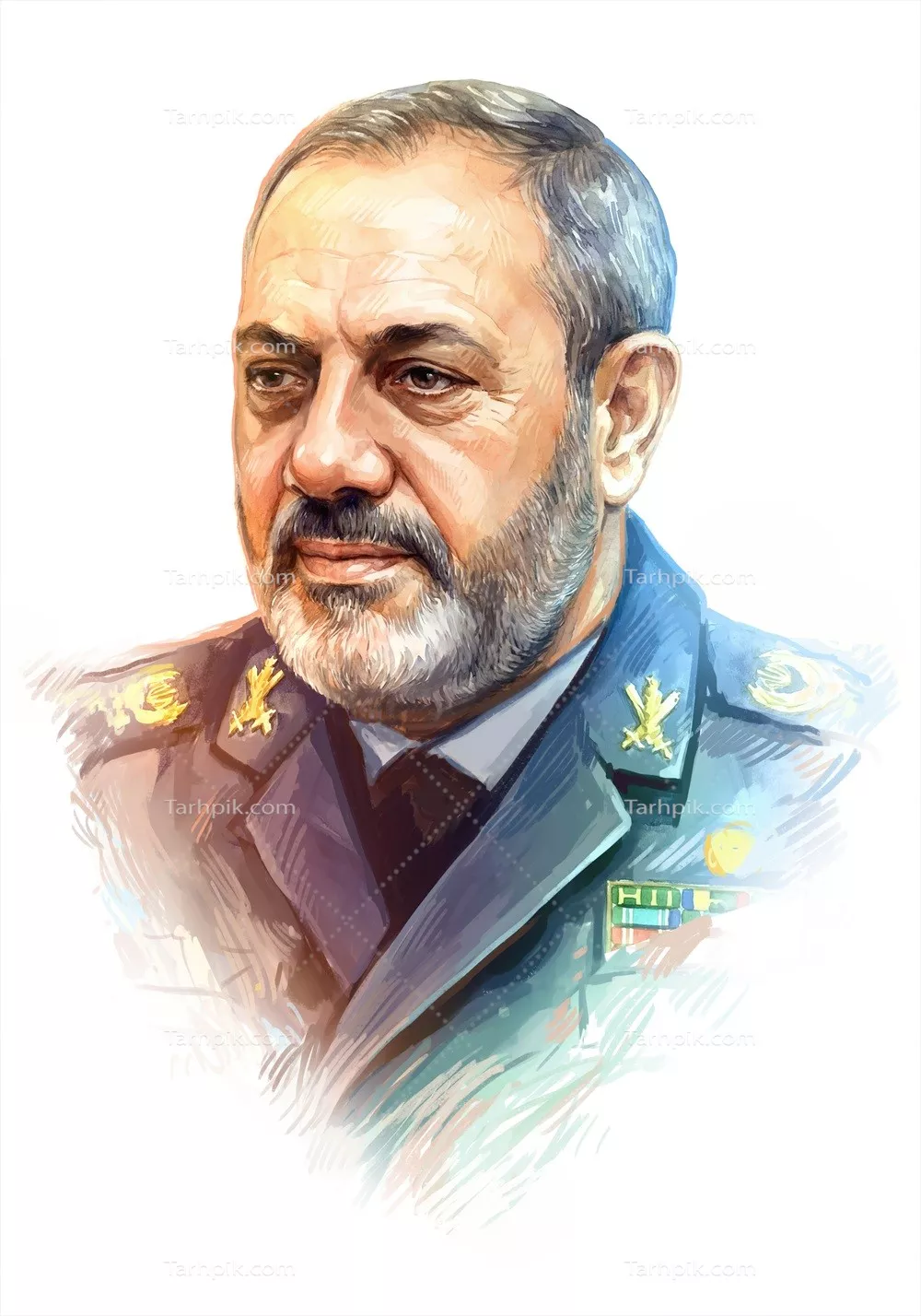 عکس شهید عزیز نصیرزاده: یادبودی از فداکاری و شجاعت یک قهرمان ملی