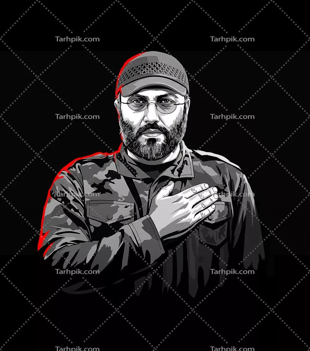 عکس شهید عماد مغنیه: یک قهرمان مبارز حزب‌الله