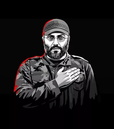 عکس شهید عماد مغنیه: یک قهرمان مبارز حزبالله