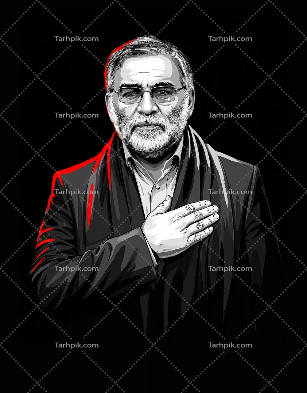 عکس شهید محسن فخری زاده: دانشمند هسته ای ایران