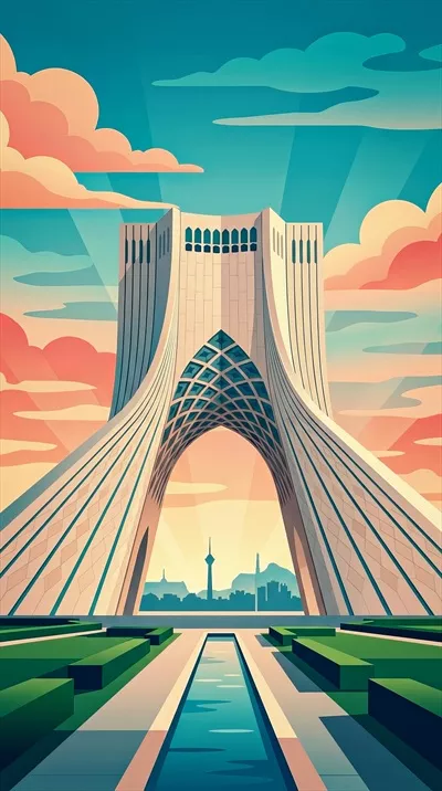 عکس میدان آزادی عمودی : فضایی برای تجربه فرهنگ و خلاقیت های هنری