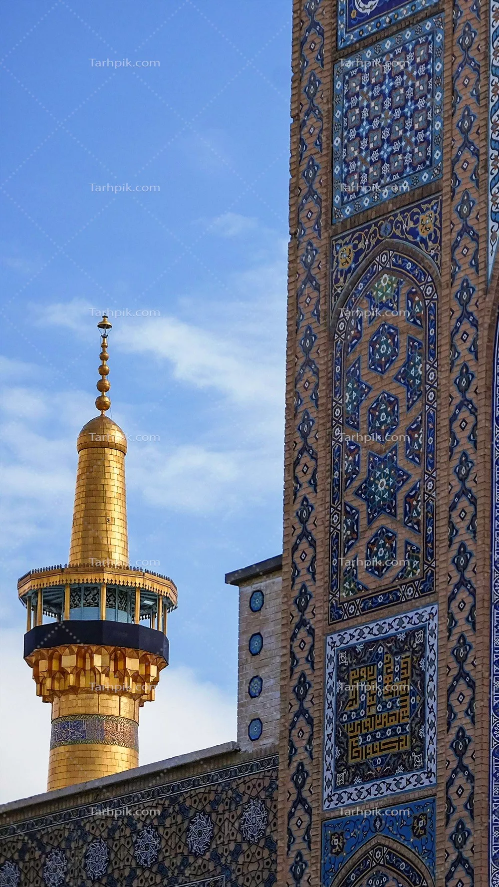 عکس گنبد زرین امام رضا: جاذبه مذهبی و هنری در مشهد مقدس