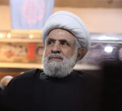 عکس شیخ نعیم قاسم دبیر کل حزب الله لبنان