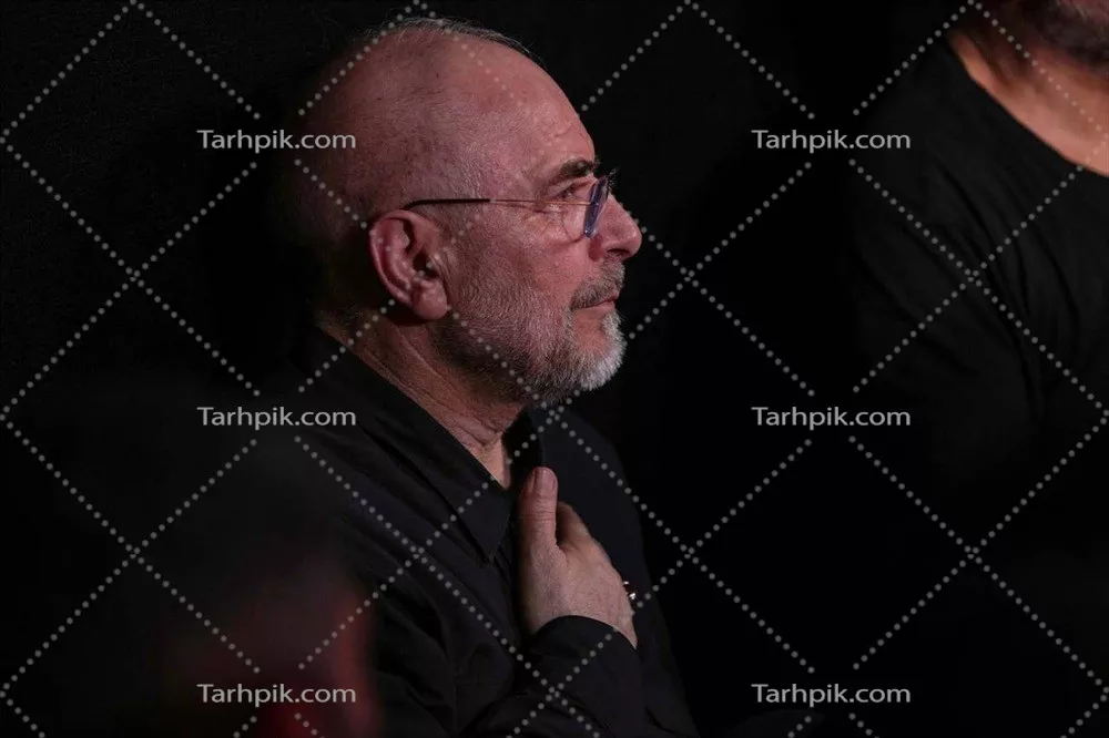 عکس تصویر محمد باقر قالیباف در حال عزاداری محرم