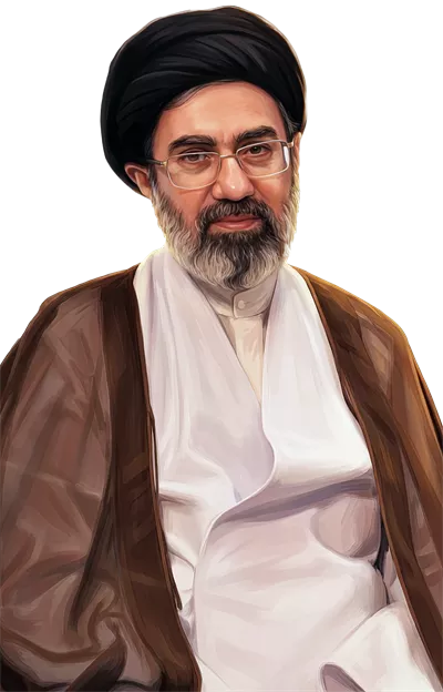 عکس دوربری آیتالله سید مجتبی خامنه ای بدون بک