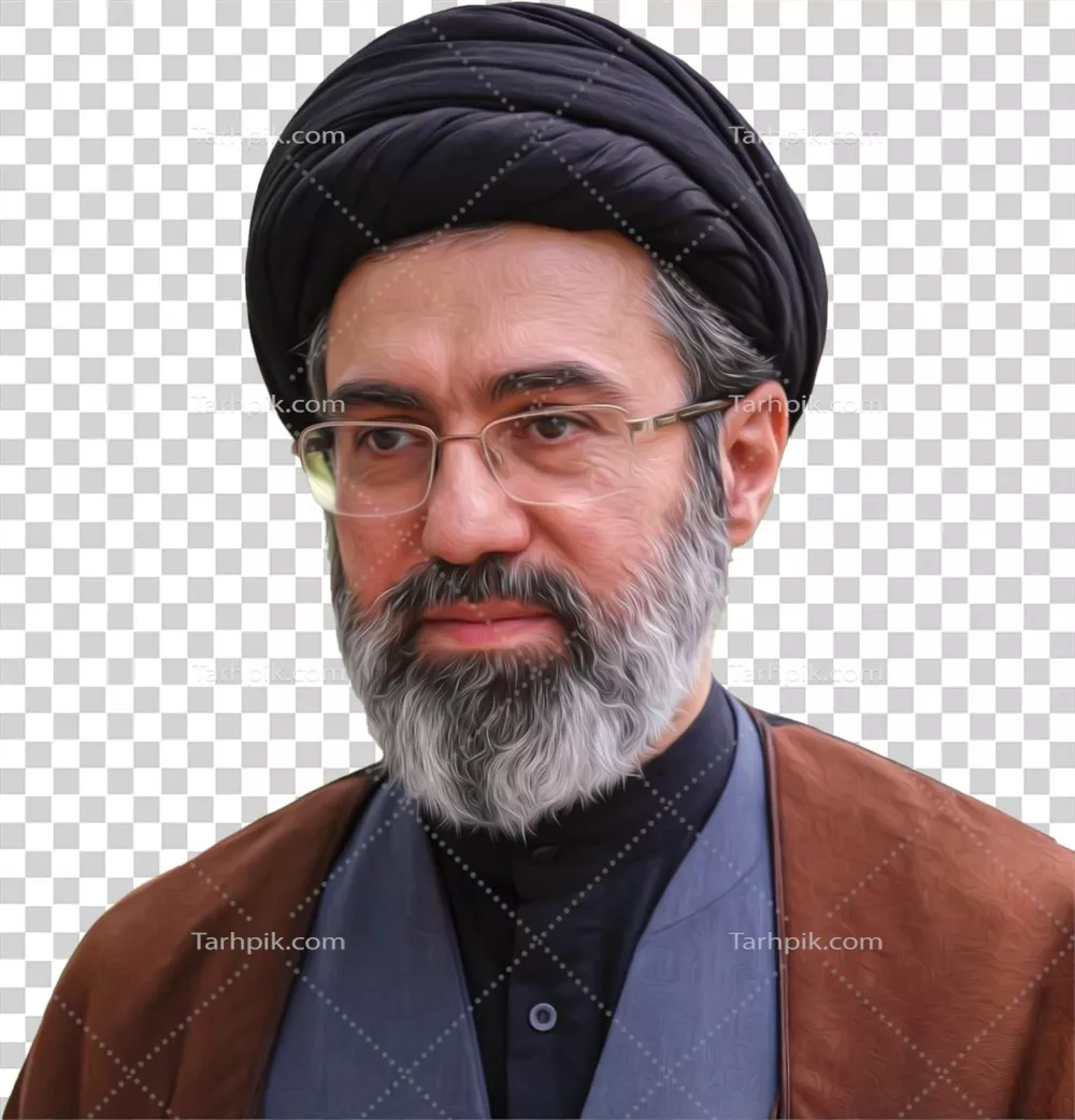 عکس دوربری آیت‌الله سید مجتبی خامنه‌ای با پس زمینه شفاف