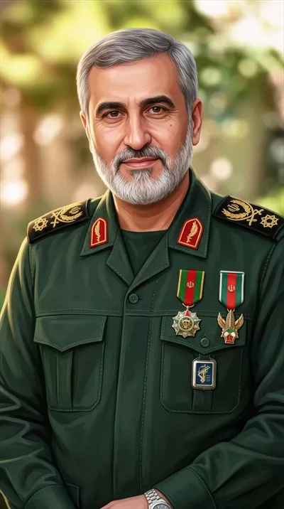 عکس یونیفورم نظامی سردار امیرعلی حاجی زاده