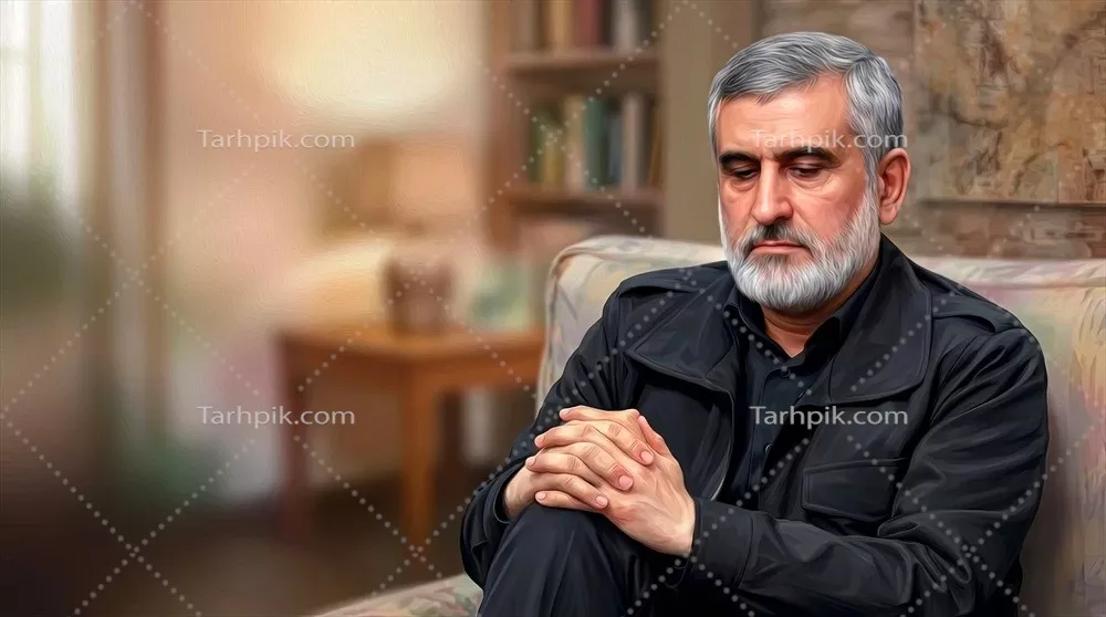 عکس تصویر پس زمینه از شهید حاجی زاده برای دسکتاپ