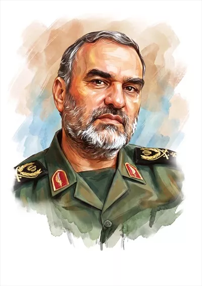 عکس شهید محمد حسن محققی گرافیکی