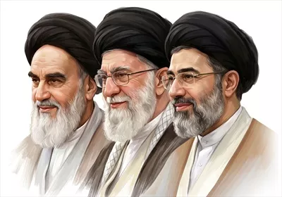 عکس سه امام امت اسلامی آیت الله خامنه ای وخمینی