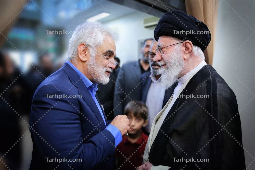 عکس سید علی خامنه ای و محمد مهدی طهرانچی