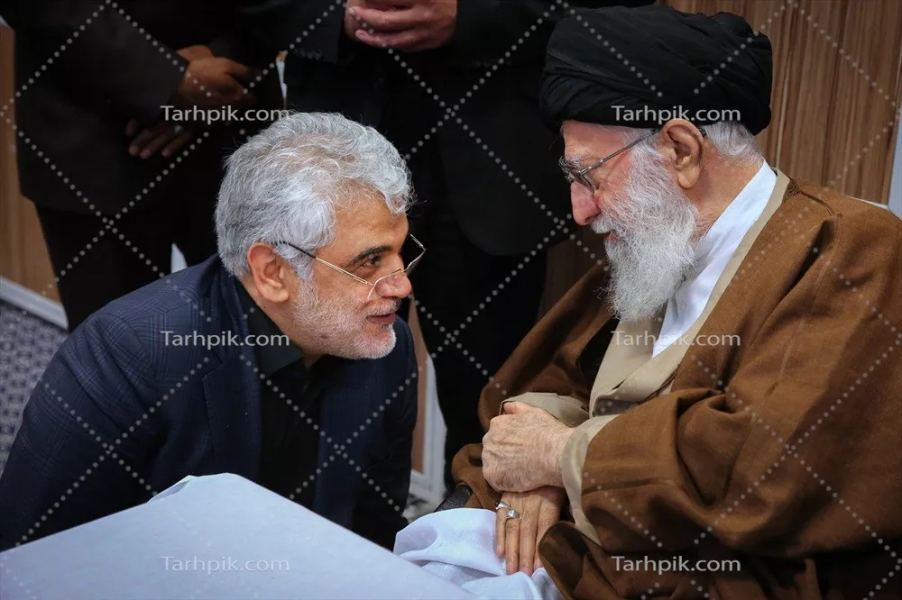 عکس سید علی خامنه ای و محمد مهدی طهرانچی