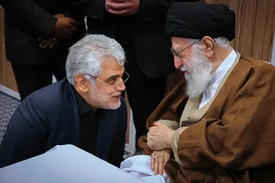 عکس سید علی خامنه ای و محمد مهدی طهرانچی