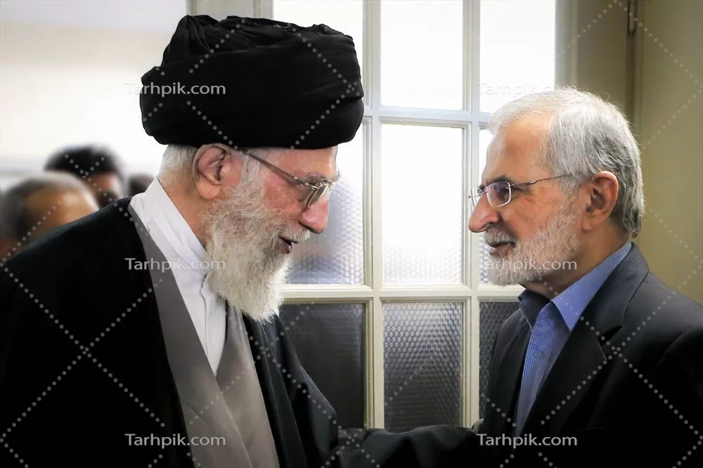عکس شهید سید علی خامنه ای و شهید کمال خرازی