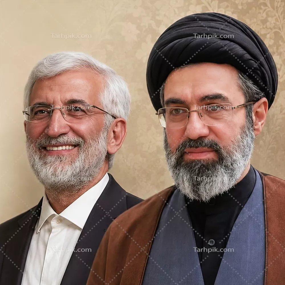 عکس آیت الله خامنه ای وسعید جلیلی