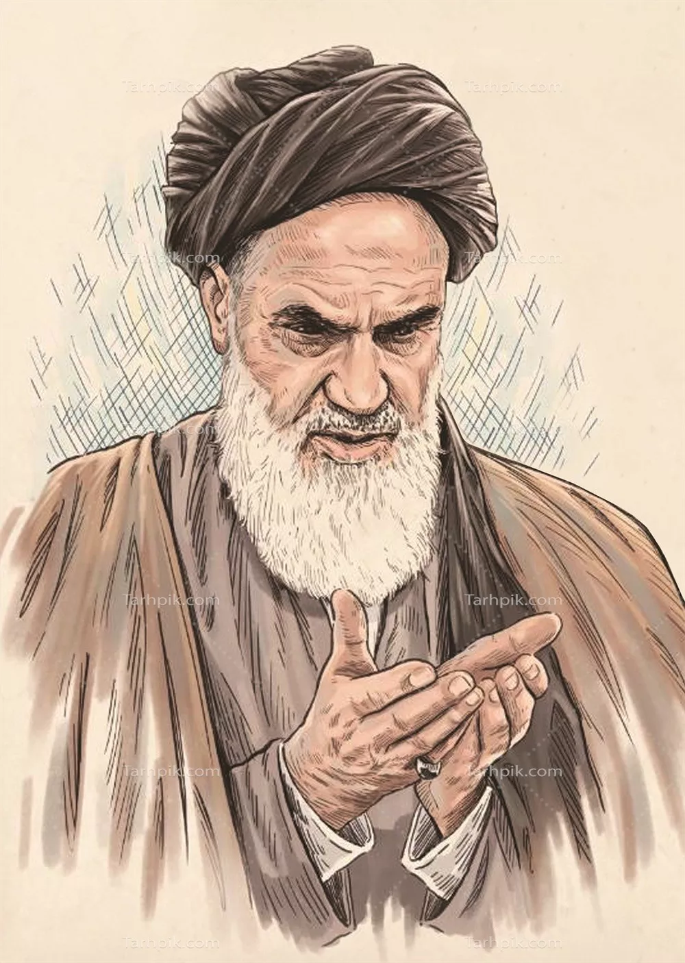 عکس حضرت امام خمینی: تقدس و رهبری در تاریخ اسلام و آموزه های اخلاقی