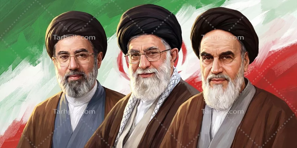عکس رهبران ایران با پرچم: نماد تاریخ و فرهنگ ایرانیان