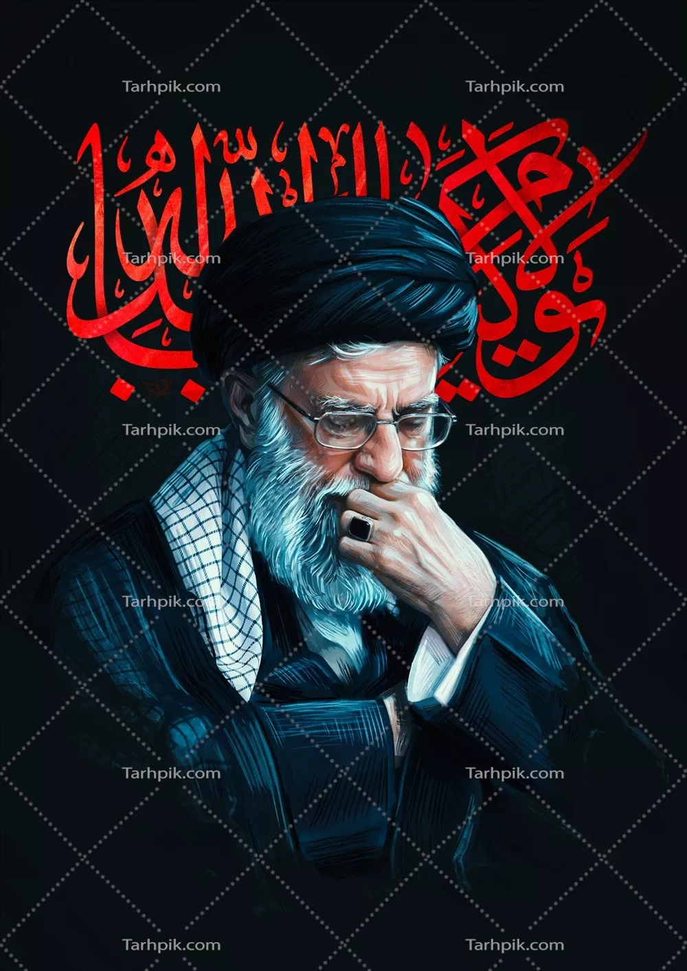 عکس رهبری که جان خود را برای اسلام فدای کرد: سید علی خامنه ای