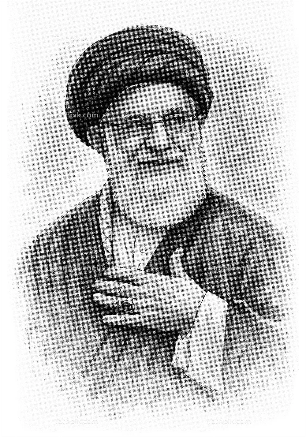 عکس حضرت آقا سید علی خامنه ای ریسو