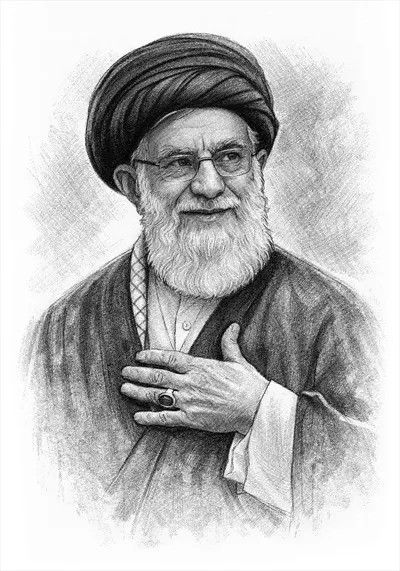 عکس حضرت آقا سید علی خامنه ای ریسو