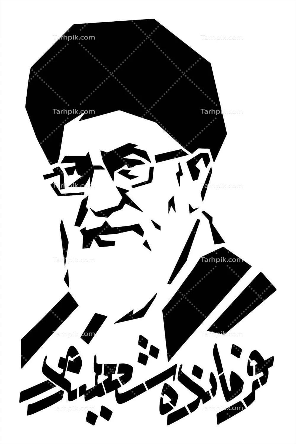وکتور آیتالله سید علی خامنهای فرمانده شهید