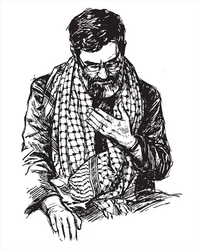 وکتور آیت الله سید علی خامنه ای با لباس نظامی