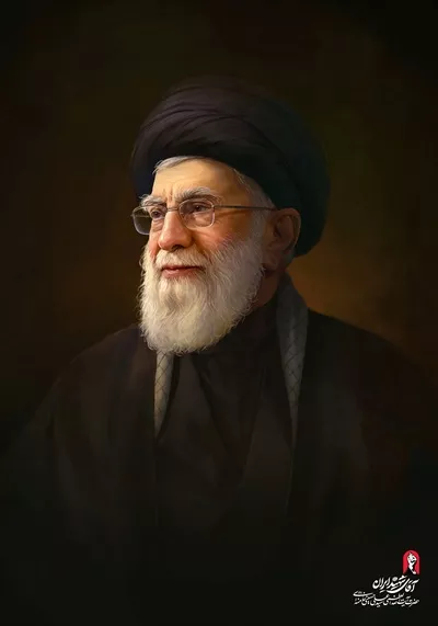 عکس پوستر پرتره اختصاصی رهبر شهید ایران با طراحی منحصر به فرد