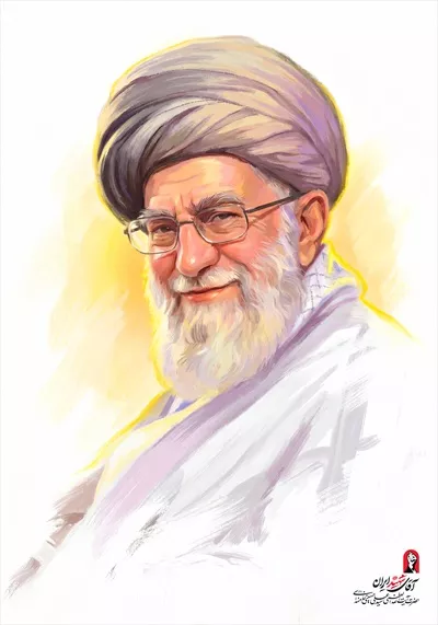 عکس پوستر پرتره رهبر شهید ایران سید علی خامنه ای 