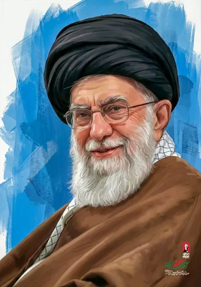 عکس پوستر پرتره آقای شهید ایران، نمادی از مجاهدت و فداکاری در تاریخ معاصر