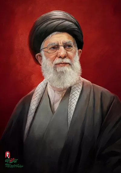 عکس پوستر پرتره رهبر ایران شهید سید علی خامنه ای 