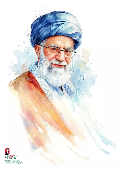 عکس پوستر پرتره رهبر ایران سید علی حسینی خامنه ای 