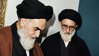 عکس امام و آیت الله سید محمود طالقانی