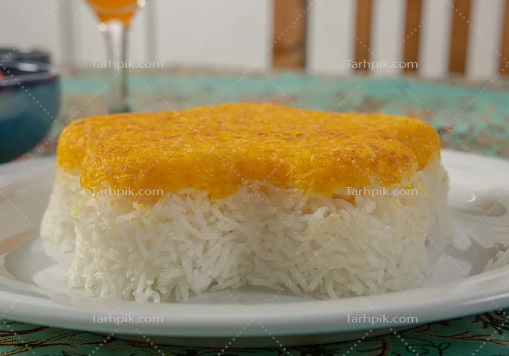 عکس غذای سنتی ایرانی: برنج کته مجلسی