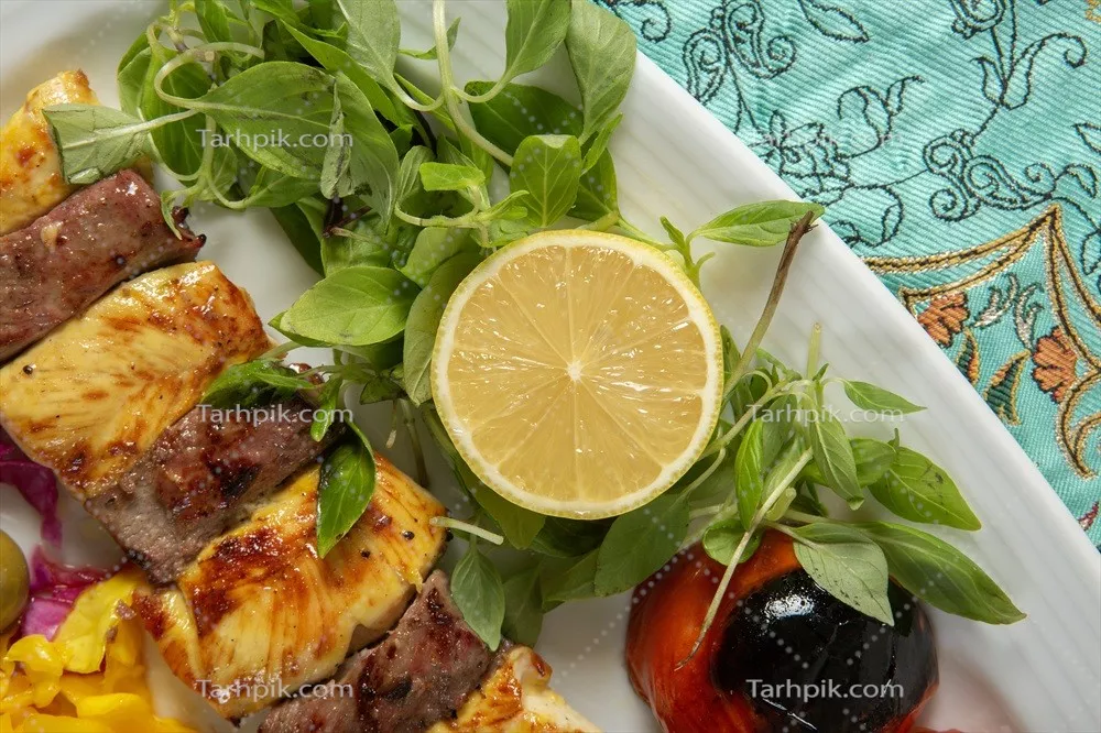 عکس کباب بختیاری از نمای نزدیک
