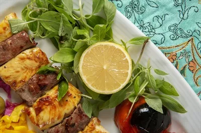 عکس کباب بختیاری از نمای نزدیک