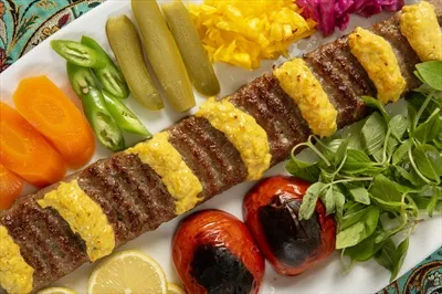 عکس کباب نگینی خوشمزه و ساده